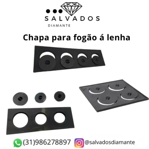 Chapa para fogão à lenha 