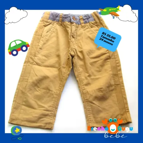 Calça caqui Cool Club Tamanho: 24 meses