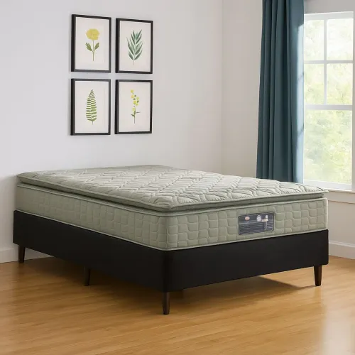 Cama casal colchão pillow Top novo alta durabilidade 