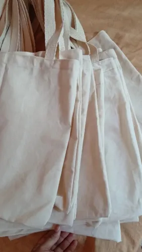 Ecobags crua 100% algodão cru