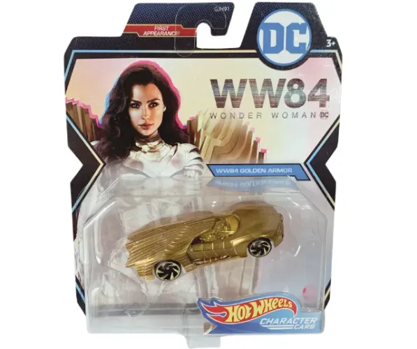 Hot Wheels Dc Character Cars WW84 Wonder Woman Golden Armor