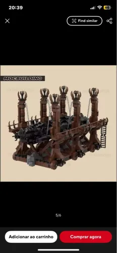 Lego compativel Wolf Head Lords Senhor dos Aneis