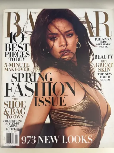 Revista Harper?s Bazaar 2015 capa Rihanna