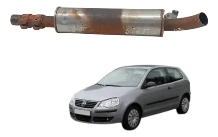 Escapamento Silencioso  Volkswagen Polo 1.6 2008 2009 2010