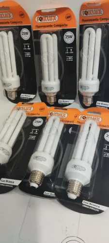 Kit com 6 Lâmpada Foxlux Florescente Compacta 