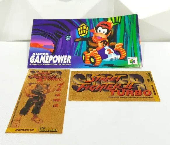 Adesivos Revista Games Diddy Kong Racing Akuma Street Fighter 2