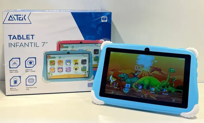 Tablet Infantil Tela 7" 4Gb 64GB Wifi Bluetooth