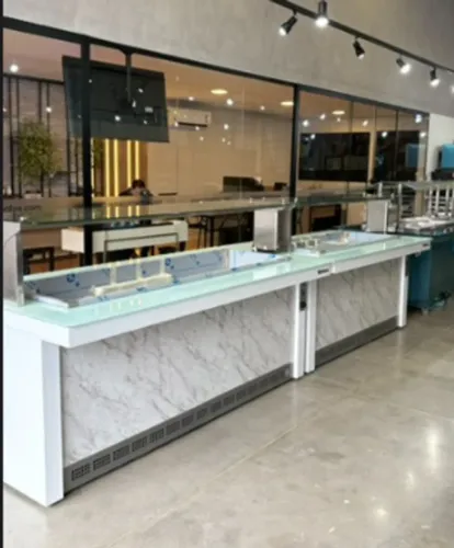 buffet quente e frio gelopar linha vitra com 2 anos de garantia direto de fabrica (alef)