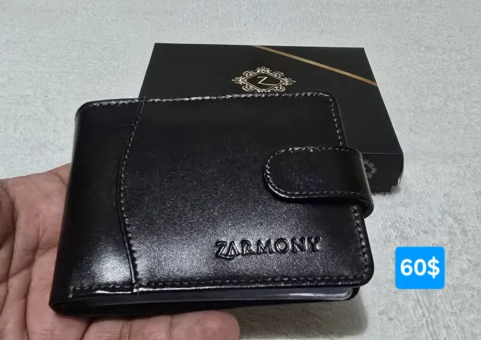 Carteiras de couro da Zarmony original 