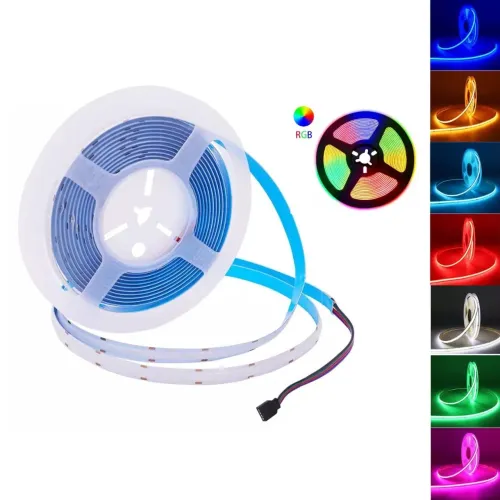Fita de LED COB RGB para decoração e iluminação