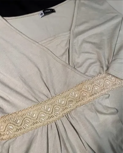 Blusa manga 3/4 Y2K anos 2000 TAM P