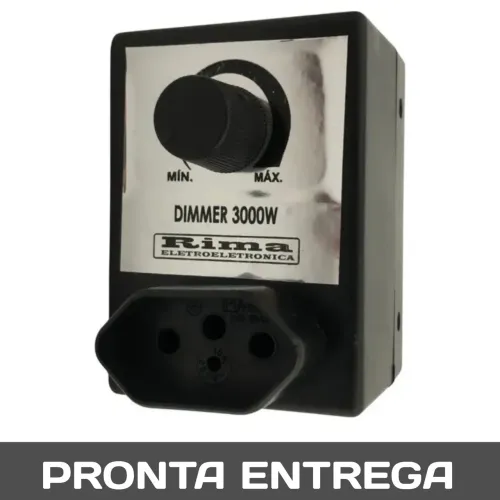 DIMER ROTATIVO 3000W - P/ CONTROLE DE ROTAÇÃO