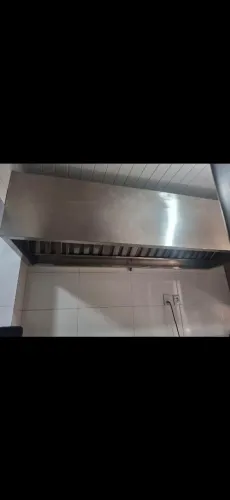 Coifa inox industrial. 