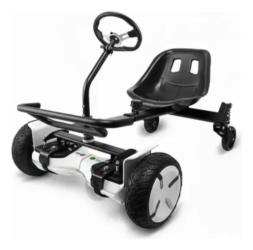 Carrinho Hoverkart Preto Universal Para Hoverboard Com Volante - 90 Kg - Seminovo