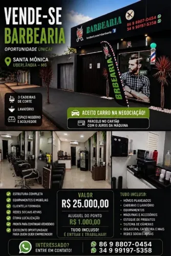 Vende-se uma Barbearia