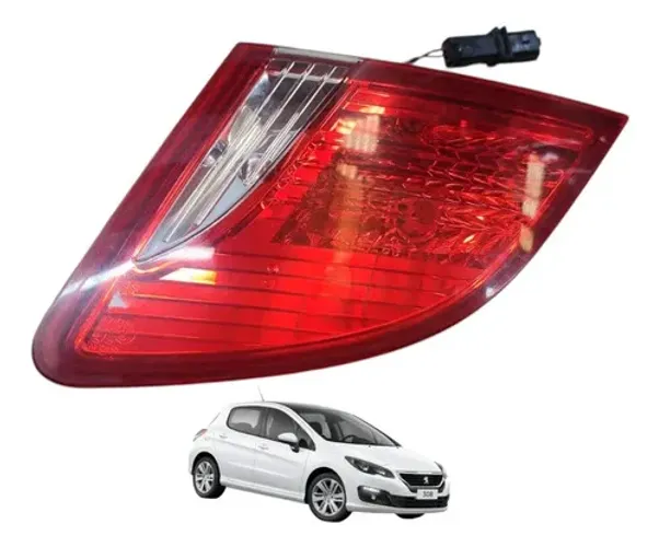 Lanterna Tampa Traseira Direita Peugeot 408 1.6 12 A 15 Direito/passageiro Vermelho