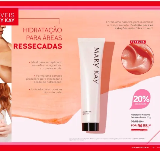 Hidratante Noturno Extraemoliente Mary Kay.