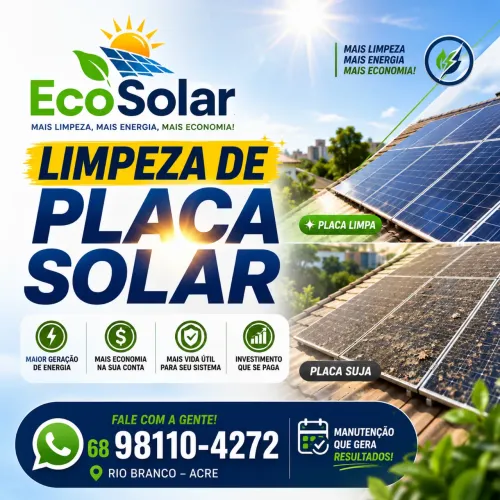 Limpeza de painéis solares 