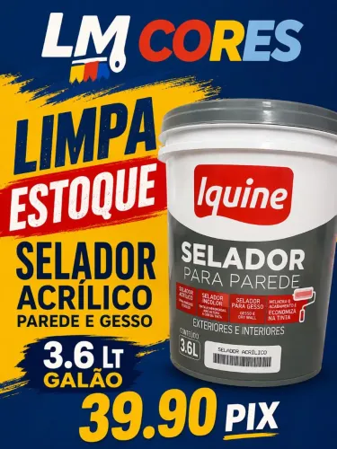 Selador acrílico 3.6 LT PROMOÇÃO 39.90 RETIRADA BAIRRO CIDADE NOVA BH