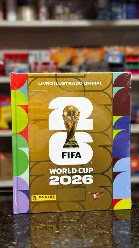 Álbum Dourado Oficial Panini FIFA World Cup 2026 - Capa Dura Gold Edition (Lacrado)
