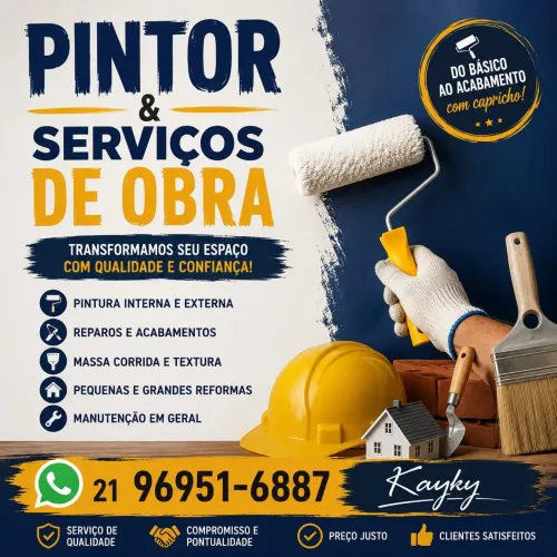 Pintor diarista ou empreitada