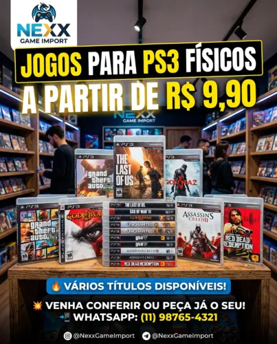 JOGOS PARA PS3 FISICOS EM CD MAIS DE 200 JOGOS