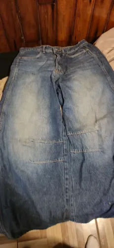 Calça Barrel Renner Azul Escuro Jeans
