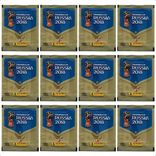 20 pacotes figurinhas Copa do Mundo Rússia original lacrada Panini
