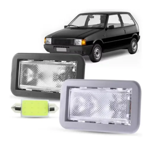 Lanterna luz de teto + led Fiat uno Mille 1996 a 2002