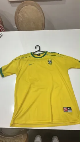Camisa Brasil 1998 amarela GG