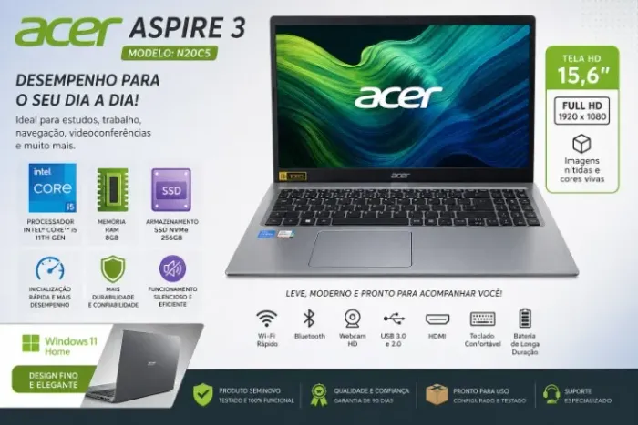 Notebook ACER I5 11 Geração