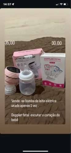 Bomba de leite elétrica e Doppler Fetal