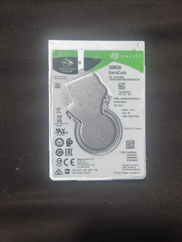 HD Interno Notebook 500GB Seagate BarraCuda SATA 2.5" (Modelo SDC001)