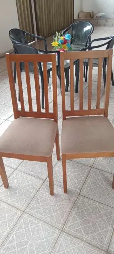 Conjunto de mesa tampa de vidro