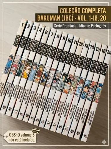 Bakuman -volunes 1 ao 4 - 6 ao 16 e 20