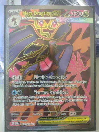 Carta Pokémon mega dralgalge ex 104/086