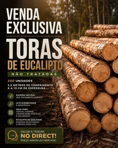 200un. Tora de Eucalipto 3,5mt