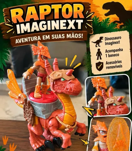 Raptor com Guerreiro IMAGINEXT