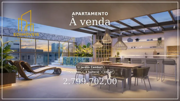 Viva o Luxo em Jardim Camburi: Cobertura Linear com 3 Suítes