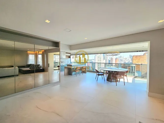 Campo Belo Apartamento à Venda 192 m² l 02 suítes l 04 Vagas l Varanda Gourmet Mobiliado