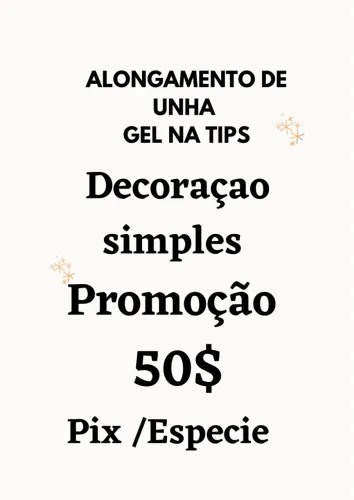 Alongamento de unhas 50$