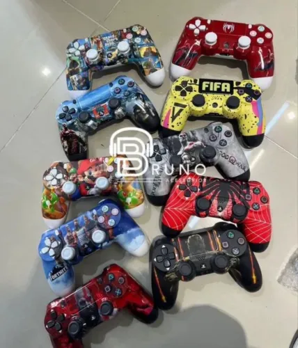 Controle de PS4 personalizado Deus da Guerra Homem aranha