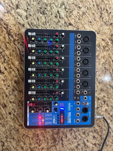 Mesa de Som NAGA NAG-7DSP 7 Canais Bluetooth USB 24 DSP