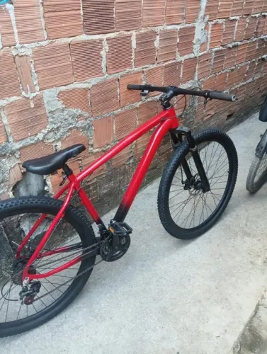 Bicicleta Aro 29 Vermelha - Revisada, Pronta Para Uso