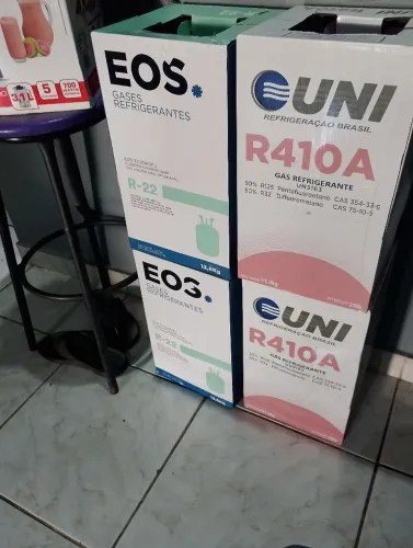 Gás refrigerante r410 e r22