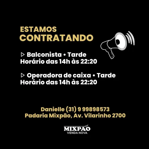 OPORTUNIDADE DE EMPREGO!