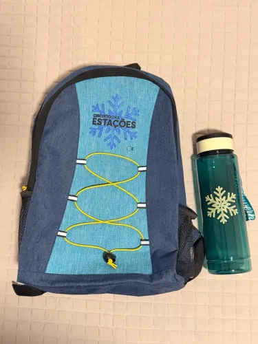 Mochila + garrafa - circuito das estações