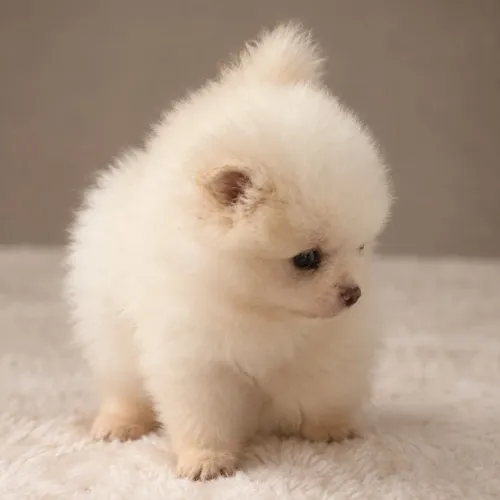 Spitz alemão Lulu da pomerania fêmea