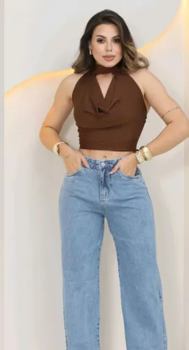 Calça jeans wid leg do 36 até 44
