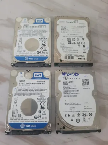 Lote 4 hd notebook 500gb wd slin 100% com garantia so 379 temos tb ssd 480gb novos